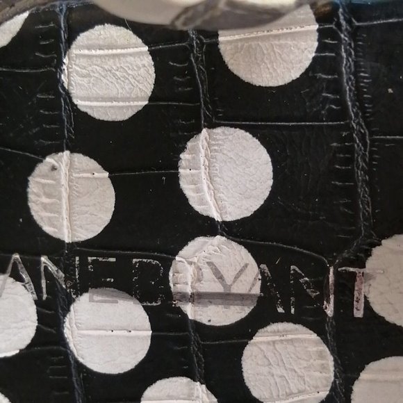 Lane Bryant Womens T Strap Thong Ankle Strap Sandals Black Polka Dots Buckle 10W - Picture 8 of 9